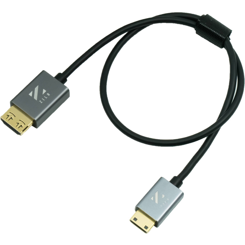 ZILR Hyper-Thin High-Speed Mini-HDMI to HDMI Cable with Ethernet (45cm)