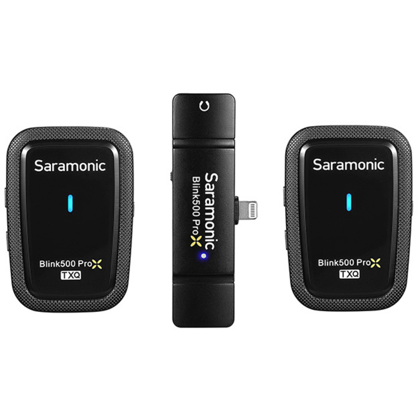 Saramonic Blink500 ProX Q4 2.4GHz Dual-Channel Wireless Microphone System (2TX, Lightning)