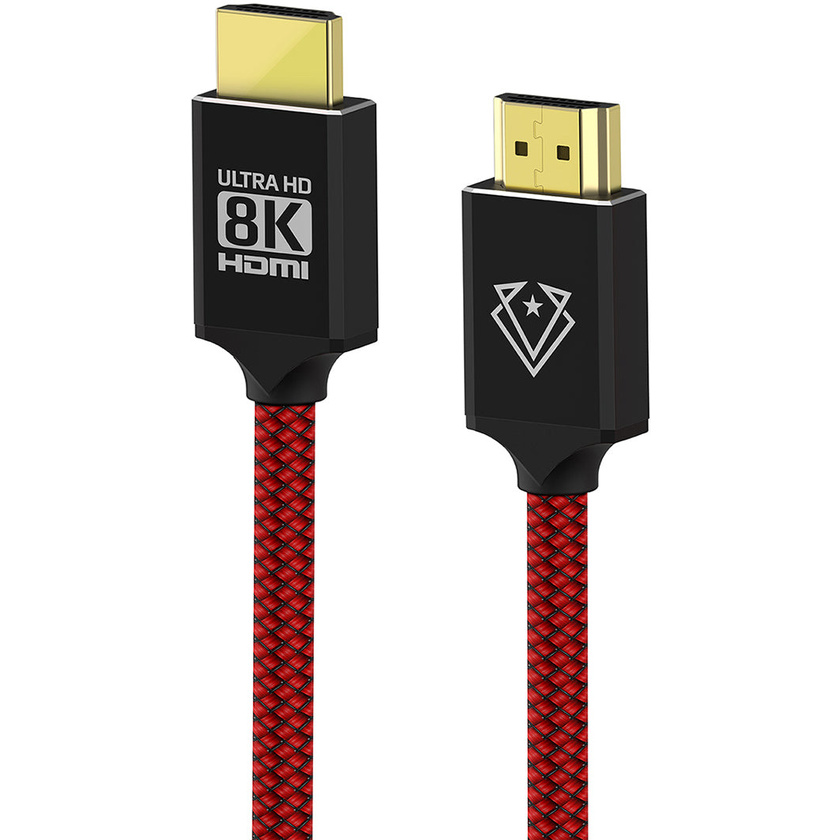 Vertux VertuLink-150 GameCharged 8K HDMI Audio Video 3D Cable (Red)