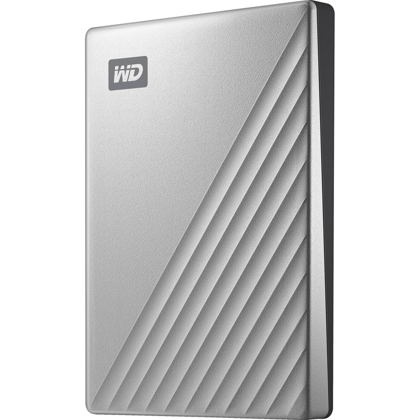 Western Digital My Passport Ultra USB 3.0 Type-C External Hard Drive for Mac (2TB, Silver)