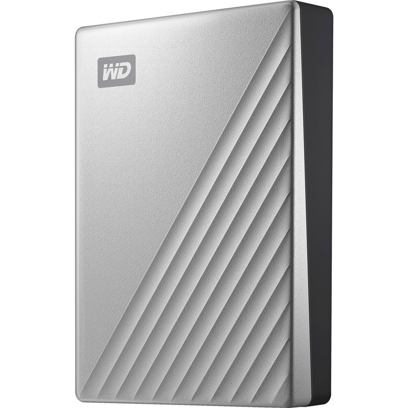 Western Digital My Passport Ultra USB 3.0 Type-C External Hard Drive for Mac (5TB, Silver)