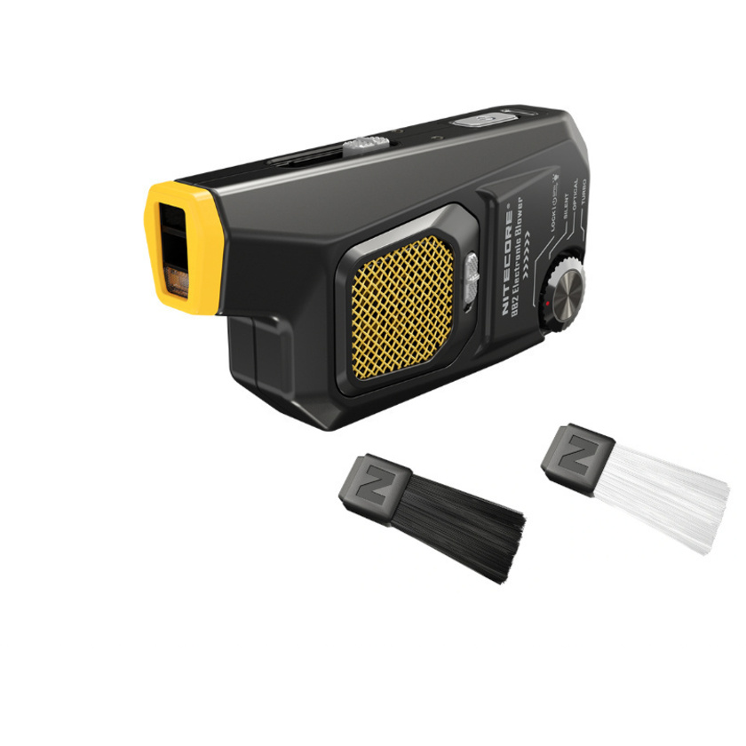 Nitecore BlowerBaby 2 Camera Cleaning Air Blower with Magnetic Quick Release Lens Brush