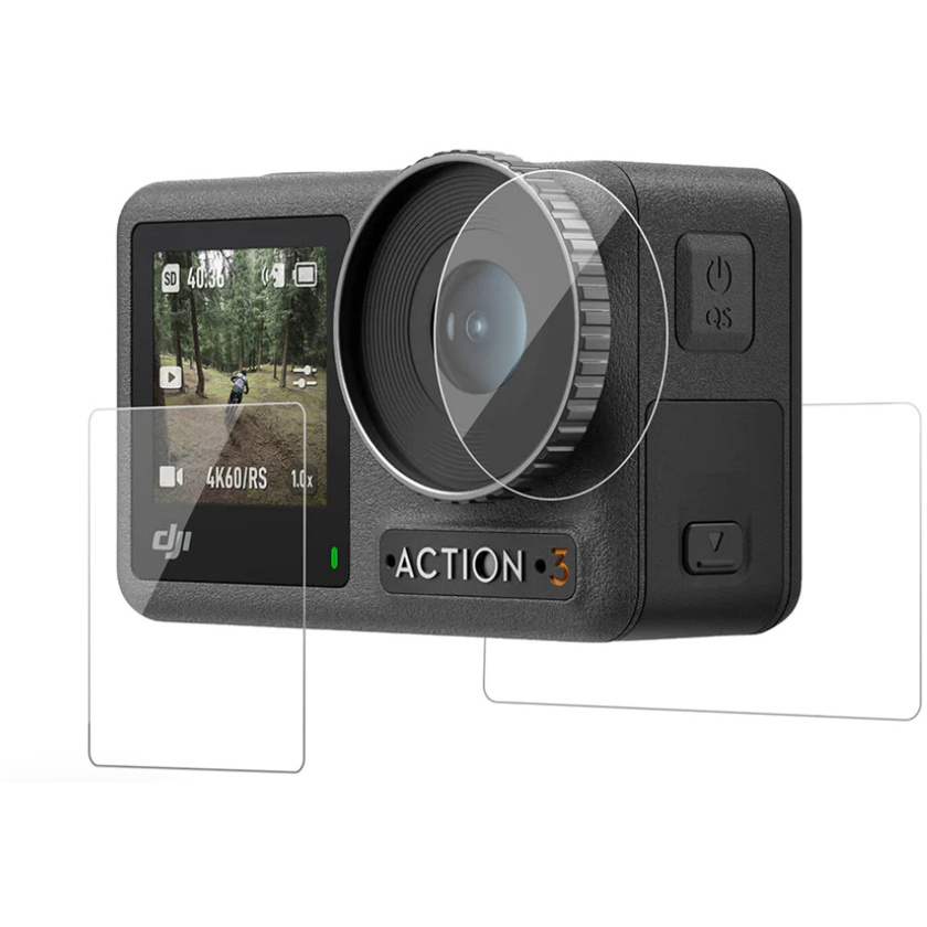 TELESIN HD Protective Film Set for DJI Action 3 Camera
