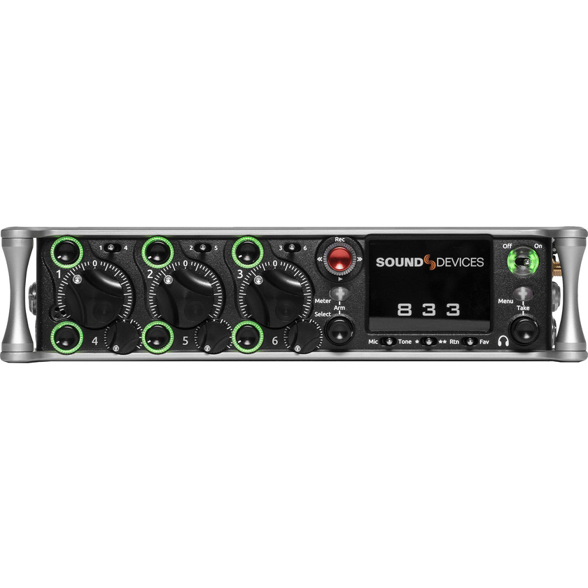 Sound Devices 833 8-Channel / 12-Track Multitrack Field Recorder