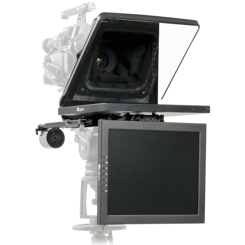 Ikan Professional High-Bright Teleprompter with Talent Monitor Kit (15")