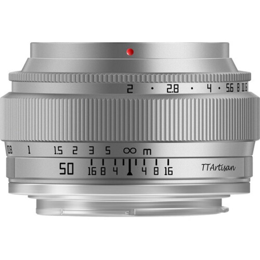 TTArtisan 50mm f/2 Lens for Canon EF-M (Silver)