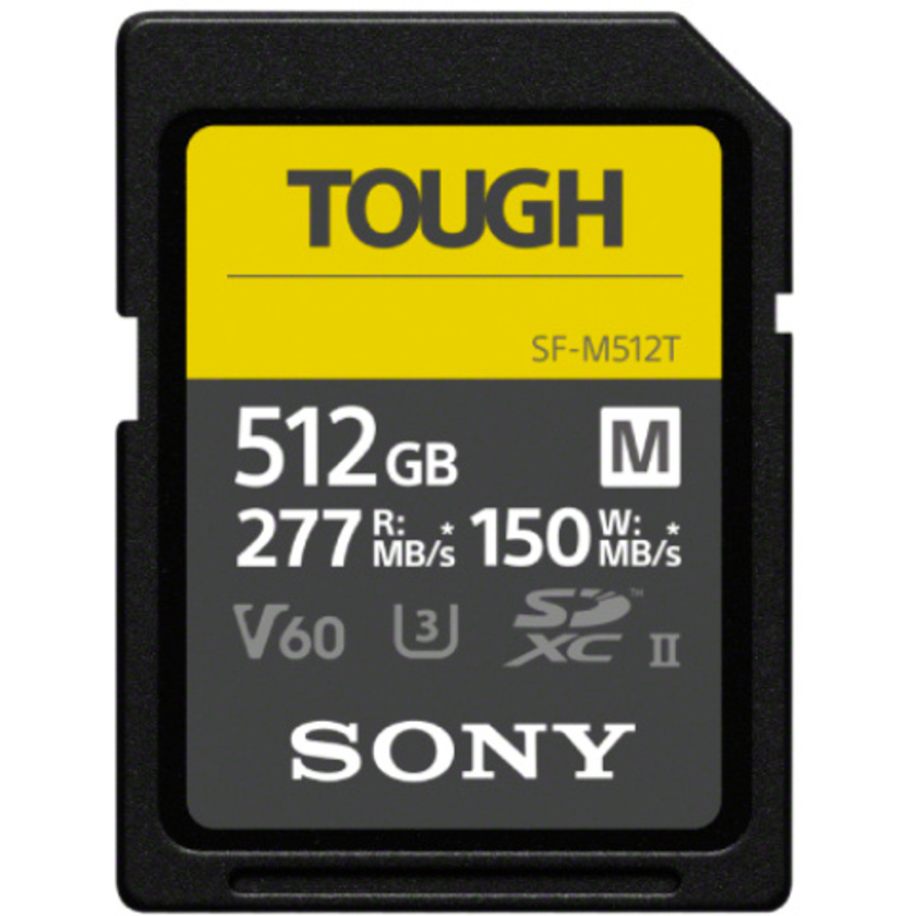 Sony Tough SDXC UHS II 277MB/s Memory Card V60 (512GB)