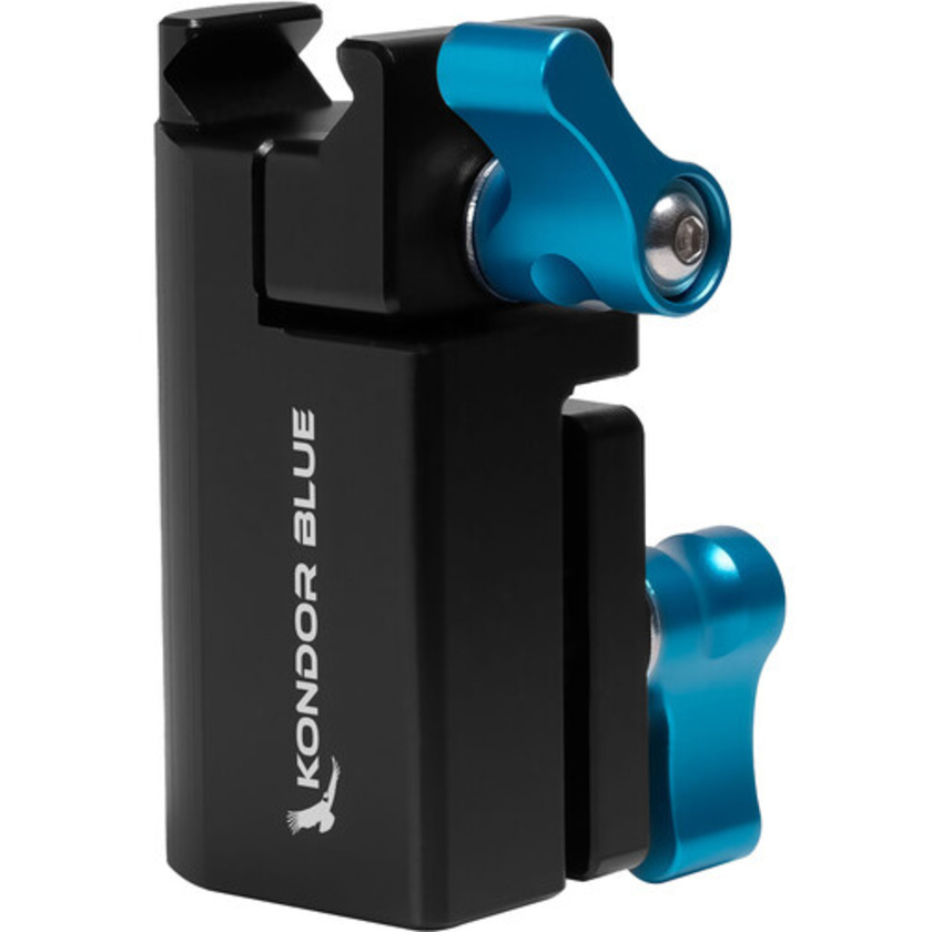 Kondor Blue 5/8" Baby Pin Spigot Receiver to NATO Clamp Adapter (Raven Black)