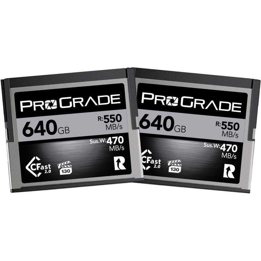 ProGrade Digital 640GB CFast 2.0 Cobalt Memory Card (2-Pack)