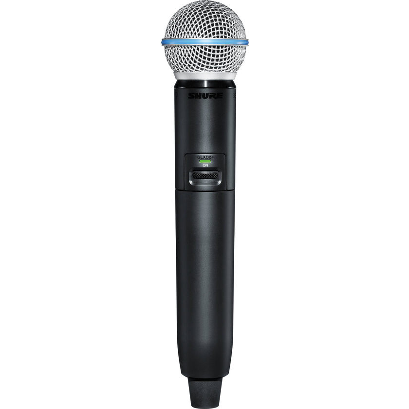 Shure GLXD2+ Dual-Band Wireless Handheld Transmitter with BETA 58A Microphone