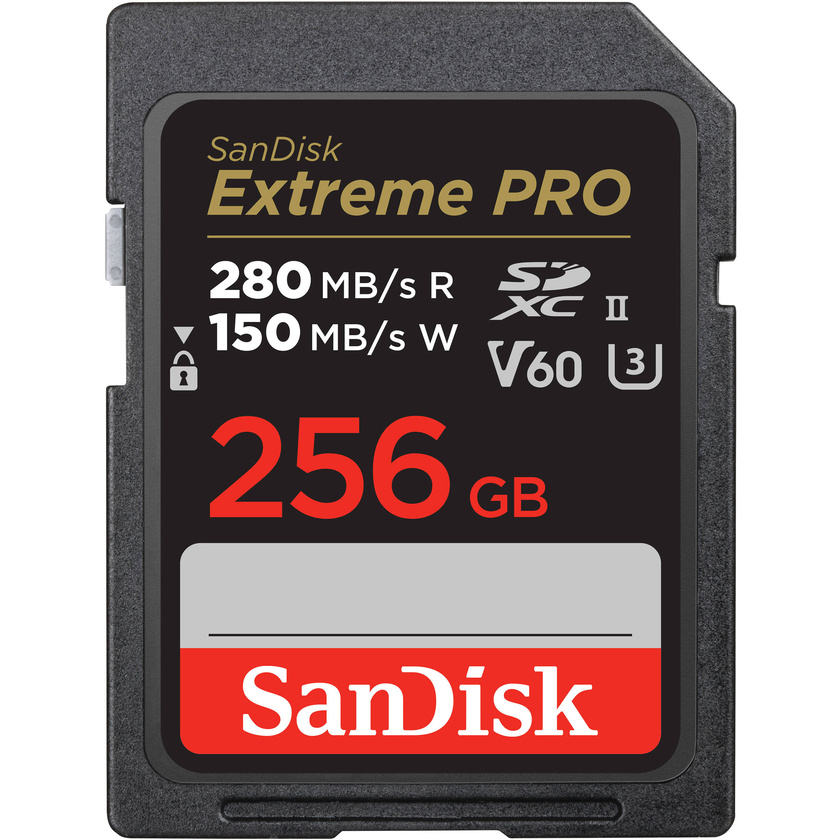 SanDisk 256GB Extreme PRO UHS-II SDXC Memory Card (280MB/s)