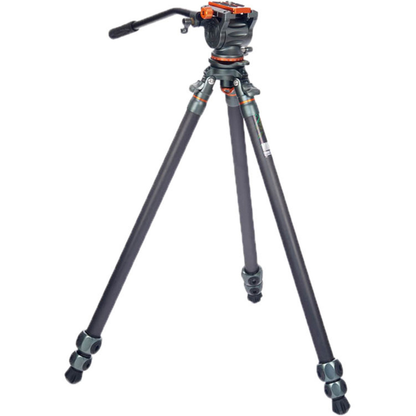 3 Legged Thing Legends Mike Carbon Fibre Tripod with Quick Leveling Base & AirHed Cine-A Fluid Head