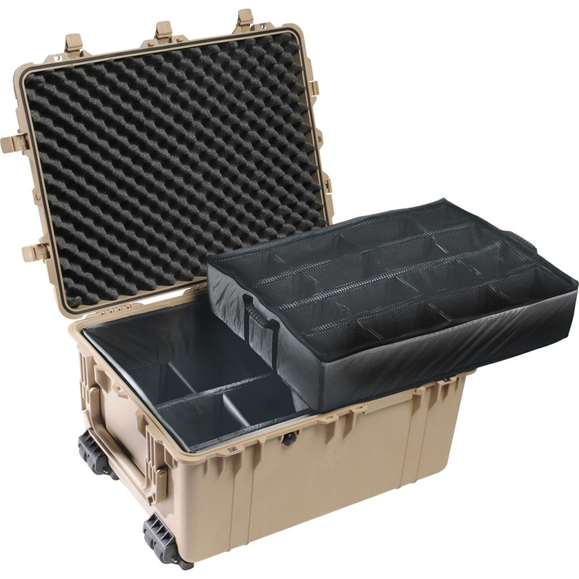 Pelican 1630 Case with Padded Dividers (Desert Tan)