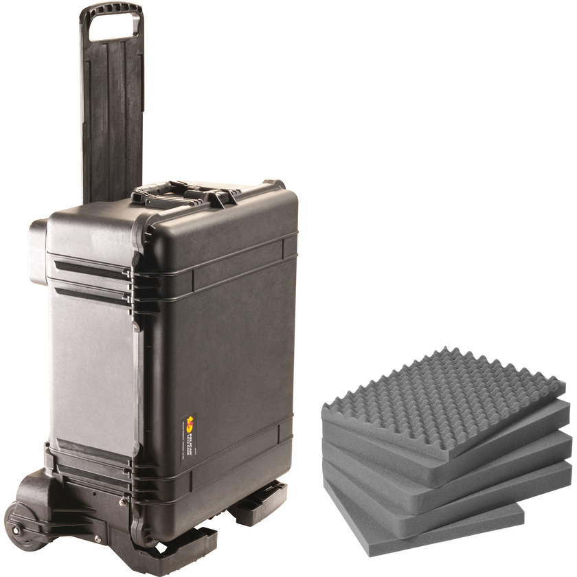 Pelican 1610 Carry on Case with Mobility Kit (Black)