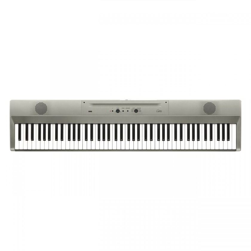 Korg L1 Liano 88-Key Slim-Body Portable Digital Piano (Metallic Silver)