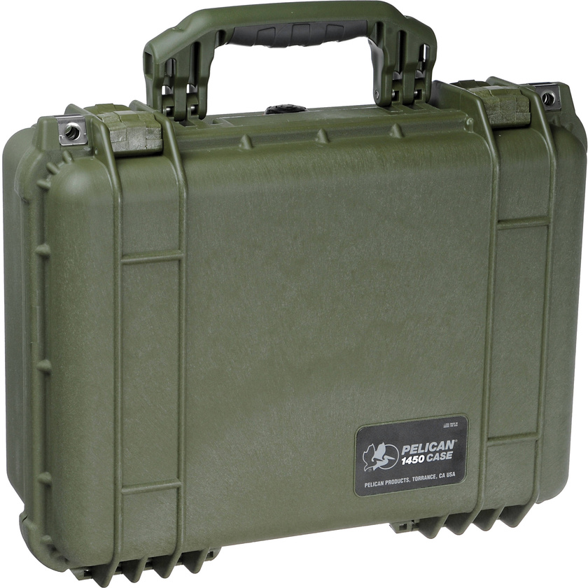 Pelican 1454 Case with Padded Dividers (Olive Drab Green)