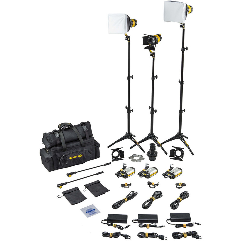 Dedolight DLED3 TURBO 3-Light Standard Bi-Colour Kit