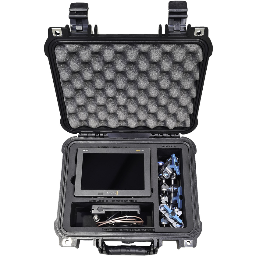 Artemis Custom Foam Insert For Blackmagic 12G Video Assist (Fits Pelican 1400 Hard Case)