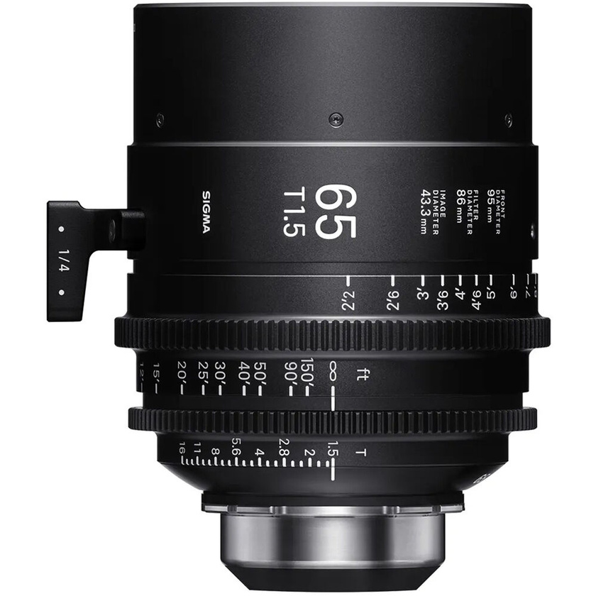 Sigma 65mm T1.5 Fully Luminous FF High-Speed Cine Prime Lens (PL Mount, Feet)