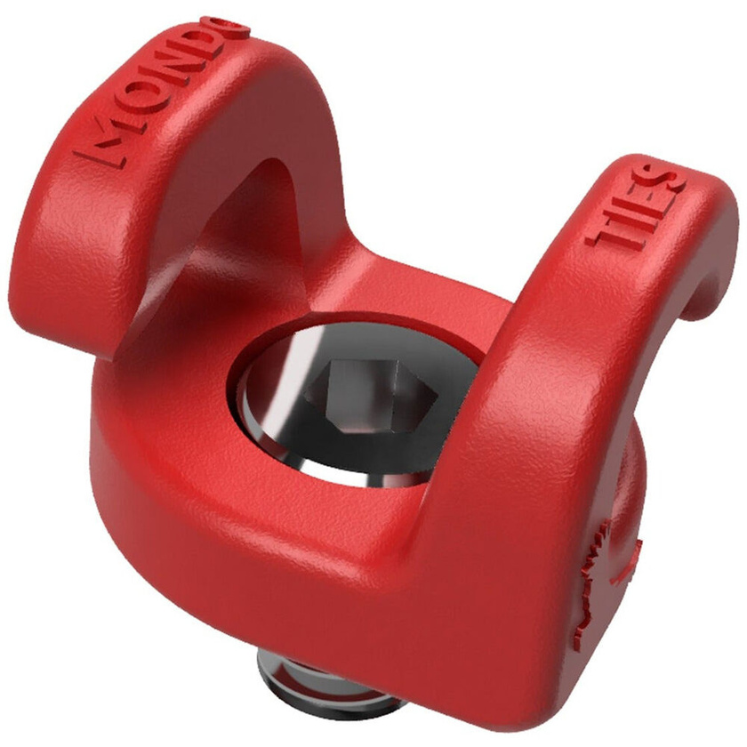 Kondor Blue Mondo Ties Cable Management Clips (Red, 10-Pack)
