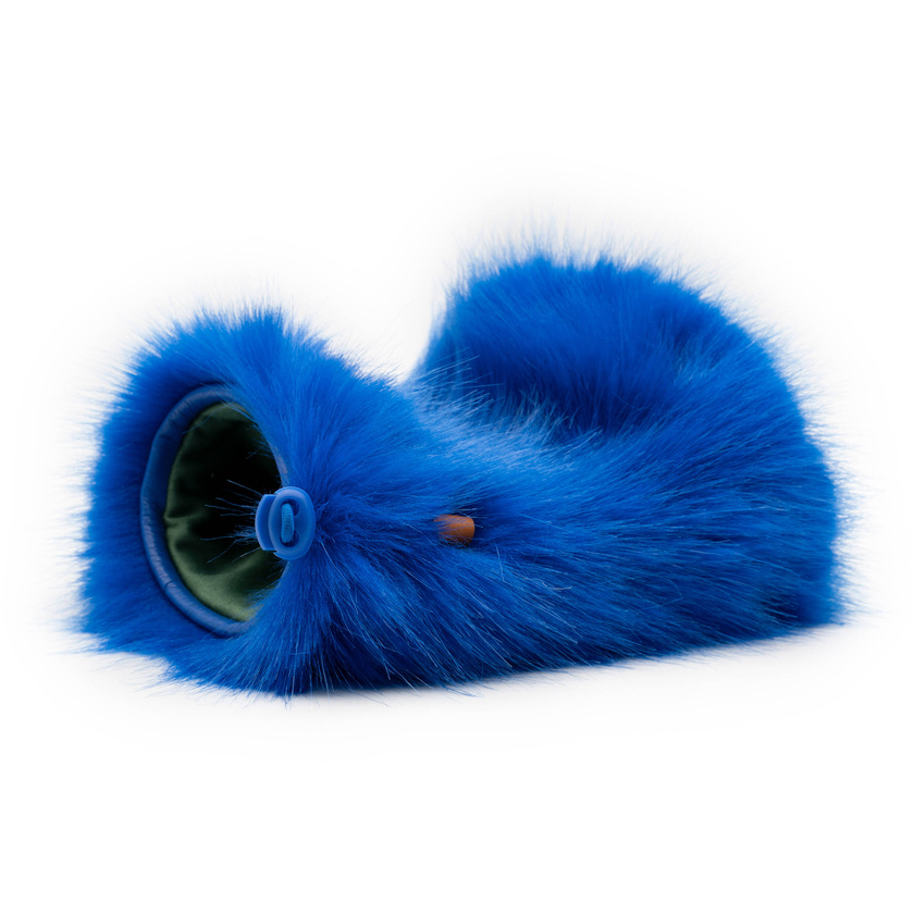 Bubblebee Industries Spacer Bubble Windshield & Fur System for Shotgun Mics (Blue, XL/Big Mount)