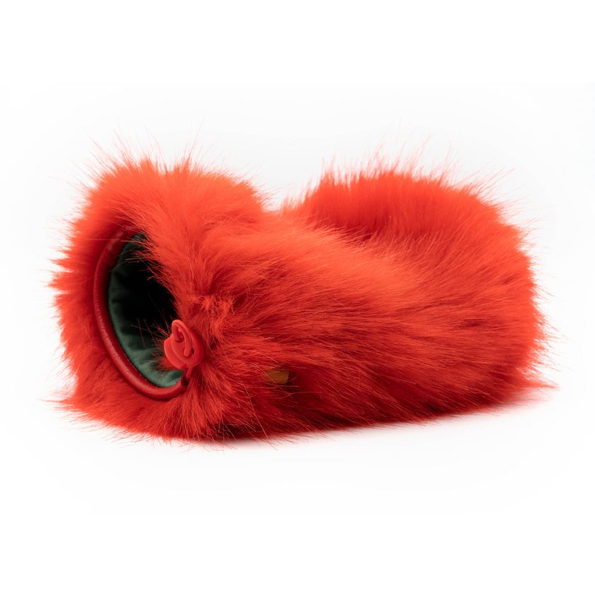 Bubblebee Industries Spacer Bubble Windshield & Fur System for Shotgun Mics (Red, Small)