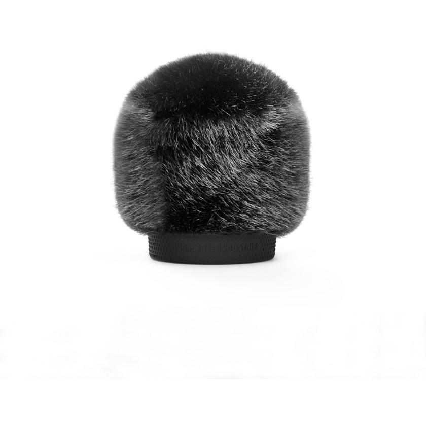 Bubblebee Industries Windkiller Short Fur Slip-On Wind Protector for 18 to 24mm Mics (XS, Black)