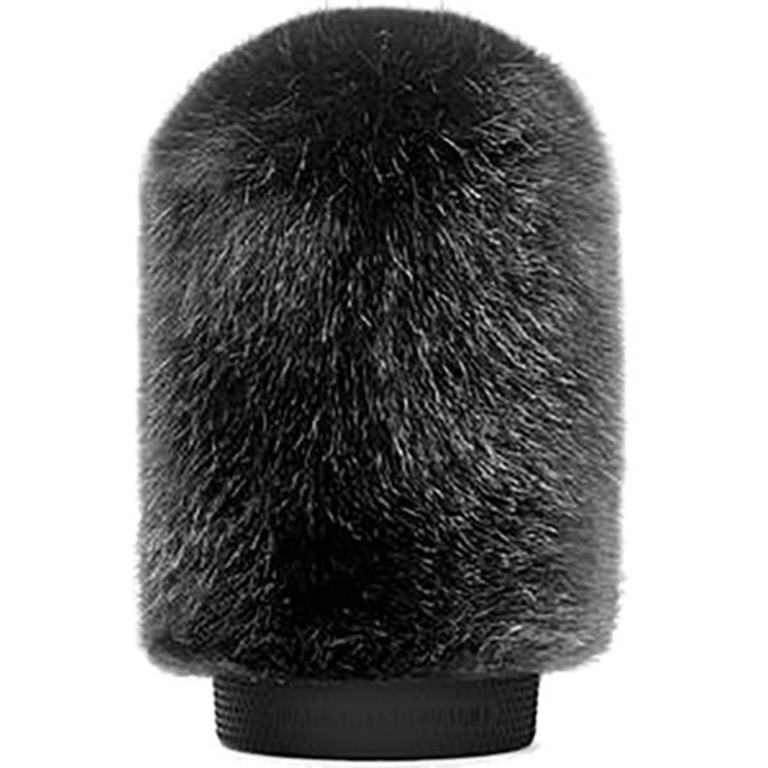 Bubblebee Industries Windkiller Short Fur Slip-On Wind Protector for 18 to 24mm Mics (Small, Black)