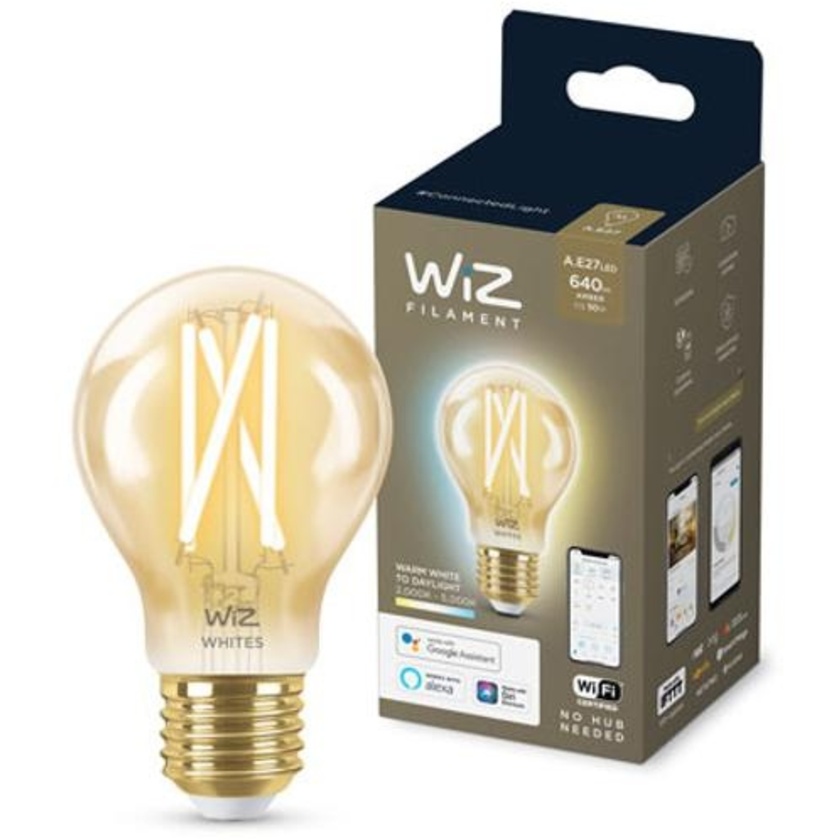 WiZ Amber Filament A60 Wi-Fi+Bluetooth Smart Bulb