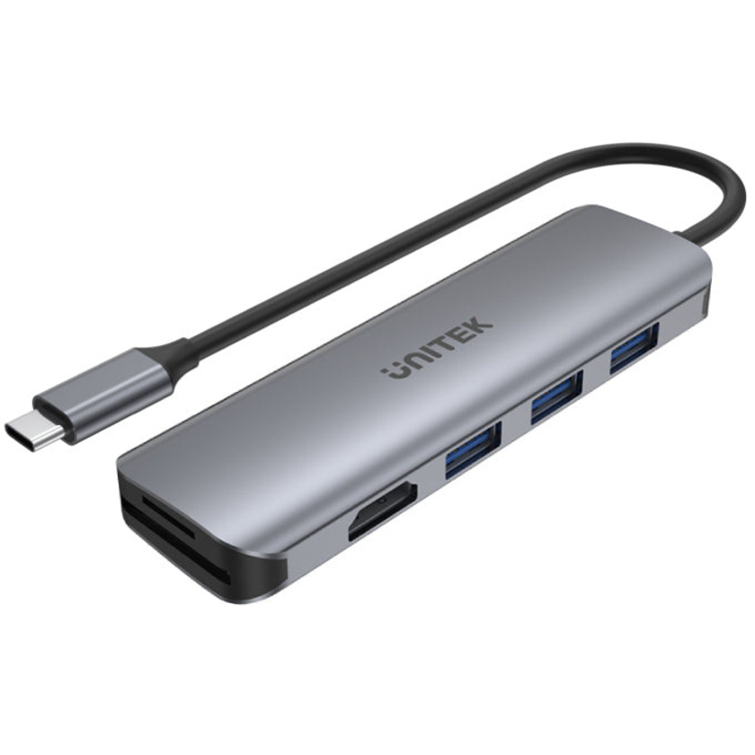 UNITEK H1112F uHUB P5+ 6-in-1 USB-C Hub