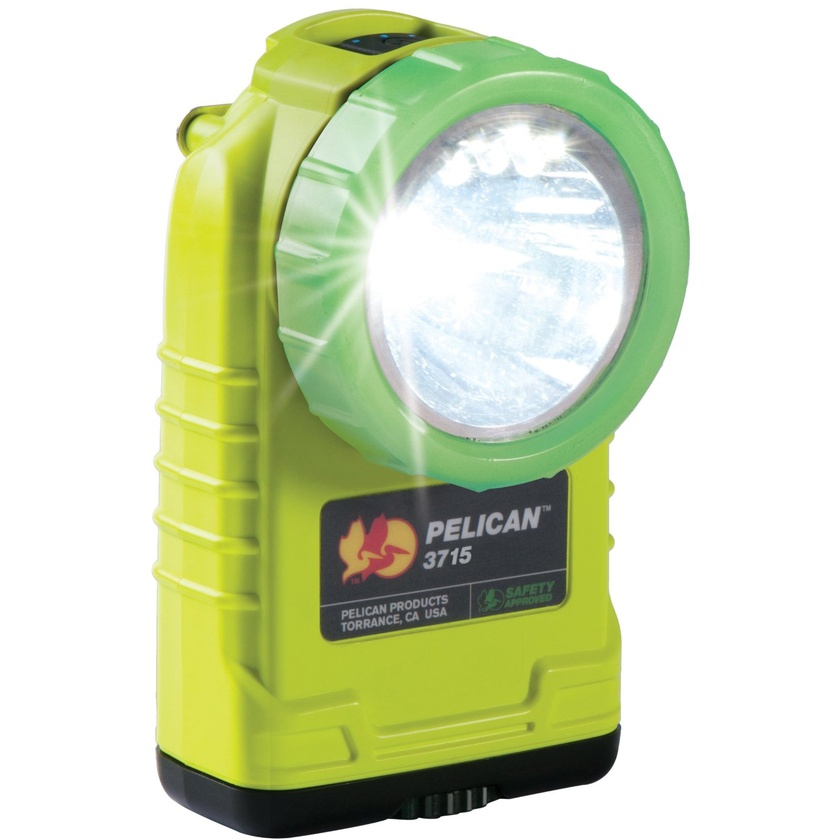 Pelican 3715PL Right Angle LED Flashlight with Photoluminescent Shroud (Yellow)