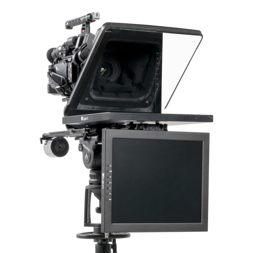 Ikan Professional 15" High-Bright Beam Splitter Teleprompter with 15" Talent Monitor Kit