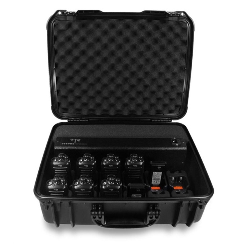 Titan Radio TR6X12PEL 12 Unit Rapid Rate Charger in Heavy Duty ABS Case