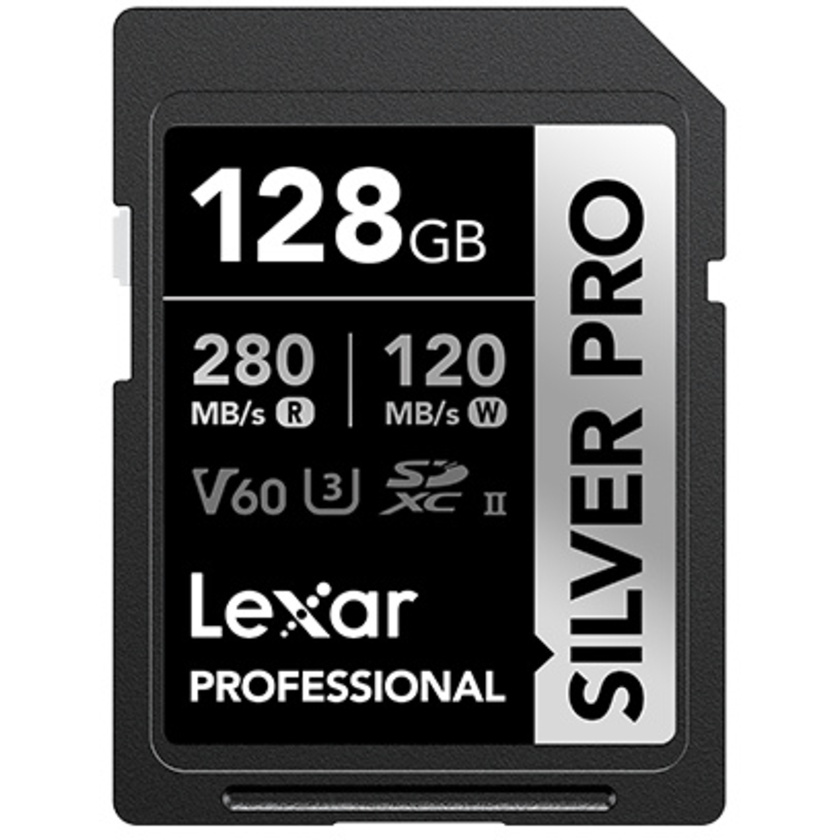 Lexar Professional 128GB SILVER PRO SDXC UHS-II Card