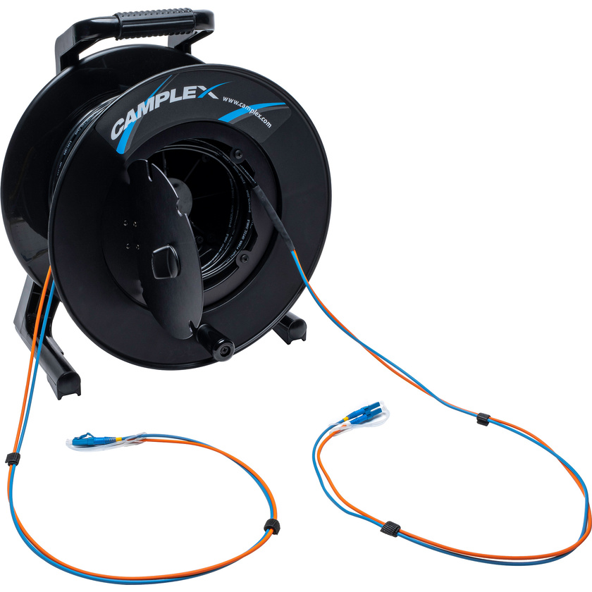 Camplex HF-TR02LC-0328 2-Channel LC Single Mode Fibre Optic Tactical Cable on Reel (100m)