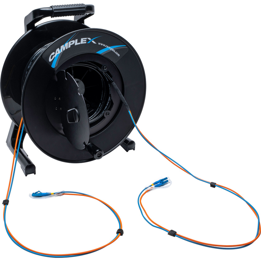 Camplex HF-TR02LC-0656 2-Channel LC Single Mode Fibre Optic Tactical Cable on Reel (200m)