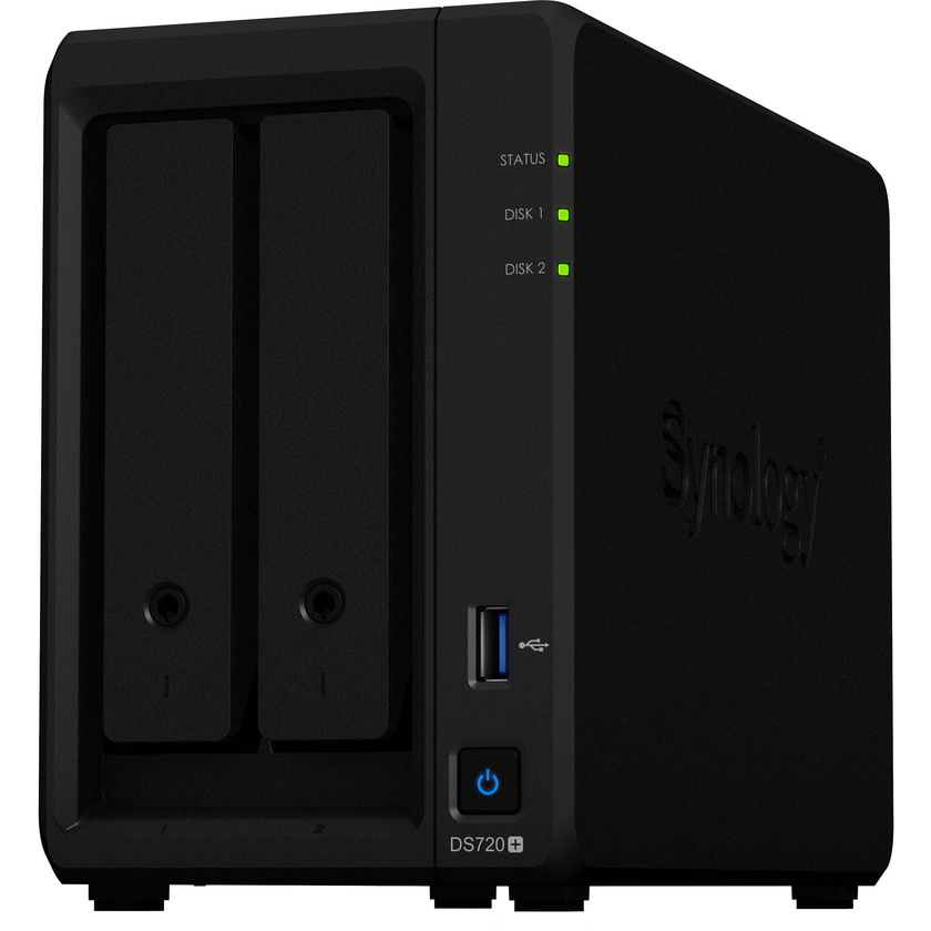 Synology DiskStation DS720+ 2-Bay NAS Enclosure (20TB)