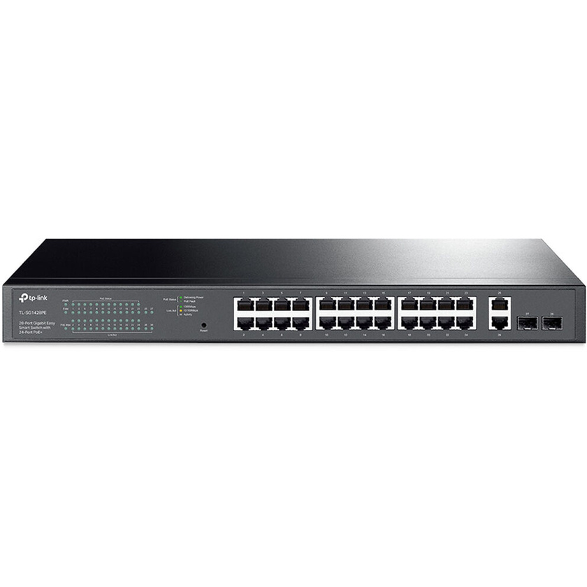 TP-Link JetStream TL-SG1428PE 26-Port Gigabit PoE+ Compliant Managed Network Switch with SFP