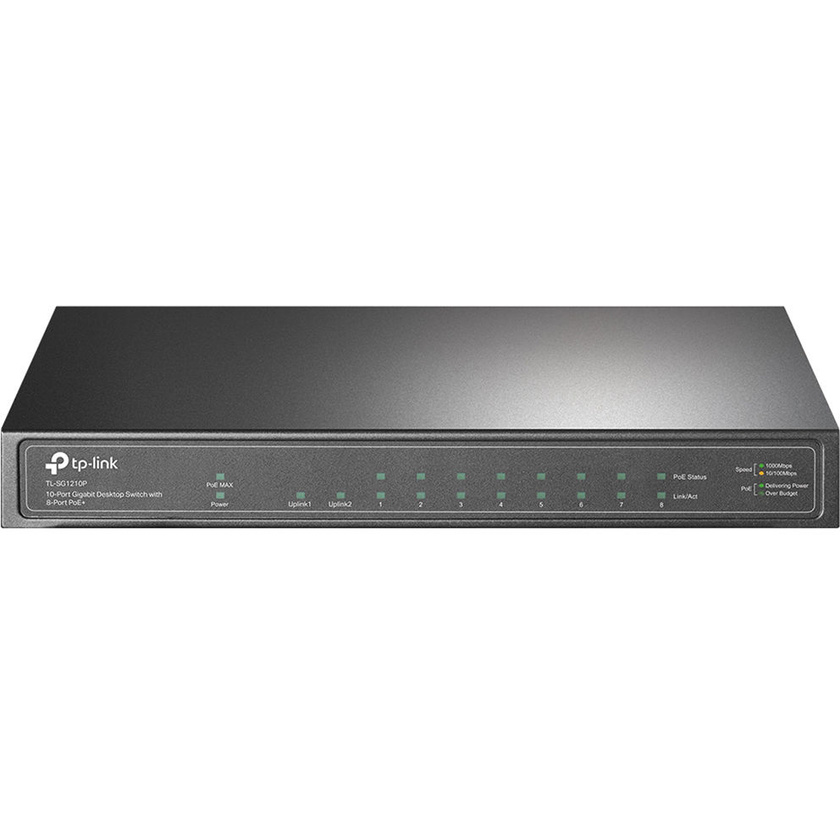TP-Link TL-SG1210P 10-Port Gigabit PoE+ Compliant Unmanaged Switch