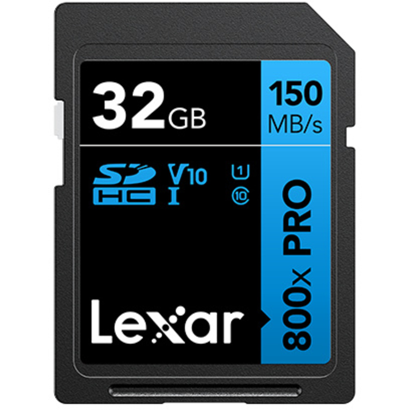 Lexar High-Performance 800x PRO SDHC/SDXC UHS-I Card BLUE Series (32GB)