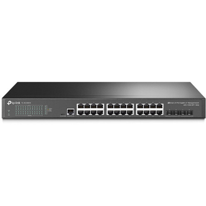 TP-Link JetStream 24-Port Gigabit L2+ Managed Switch with 4 10GE SFP+ Slots