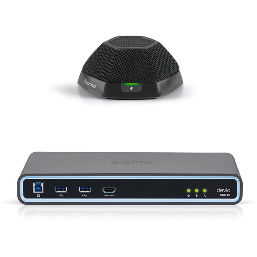 Biamp Devio SCR-20 & DTM-1 Tabletop Conferencing Bundle