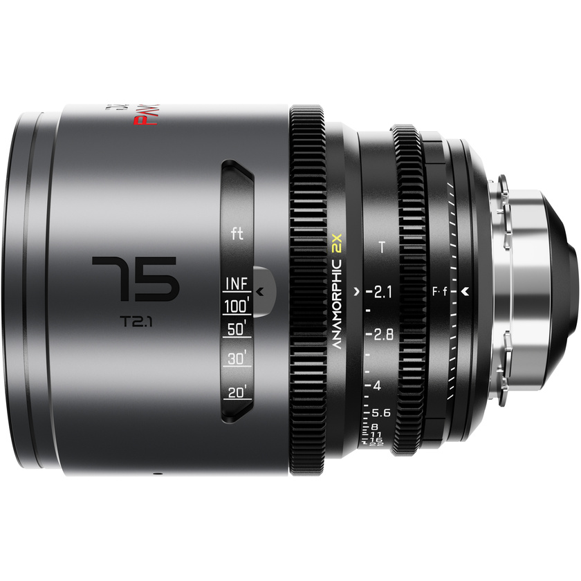 DZOFilm PAVO 75mm T2.1 2x Anamorphic Prime Lens (Neutral Coating, PL/EF Mount, Feet)