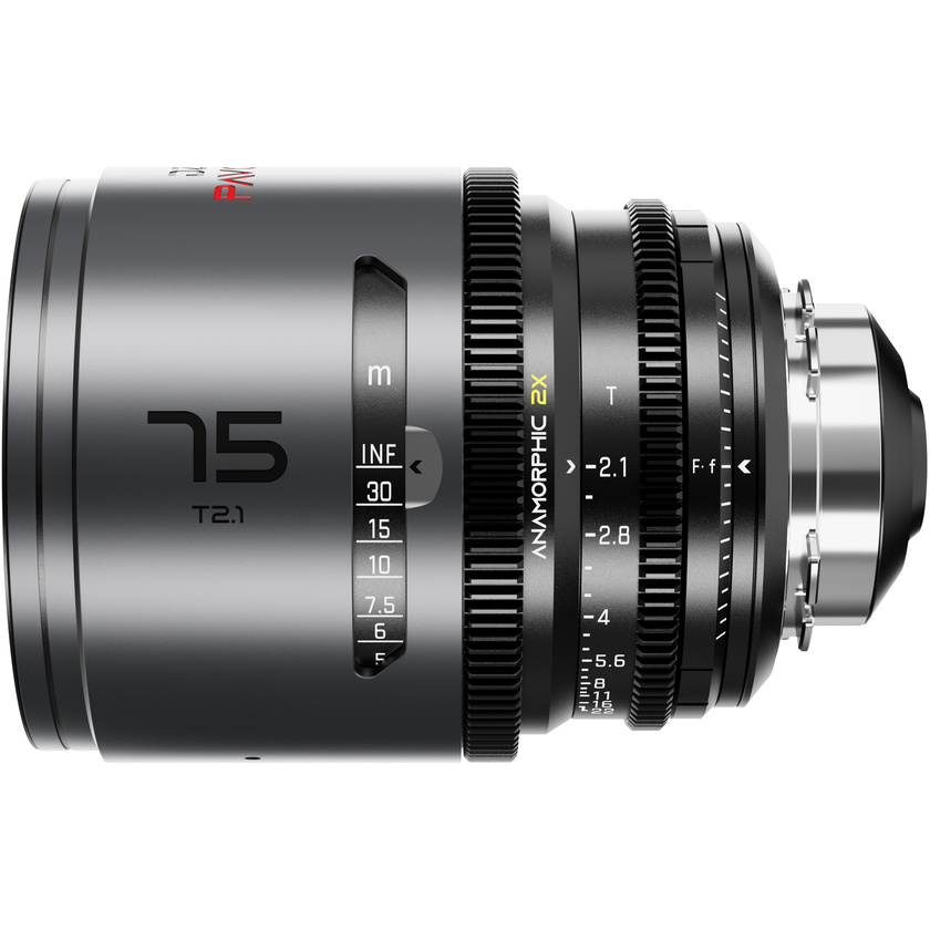 DZOFilm PAVO 75mm T2.1 2x Anamorphic Prime Lens (Neutral Coating, PL/EF Mount, Meters)