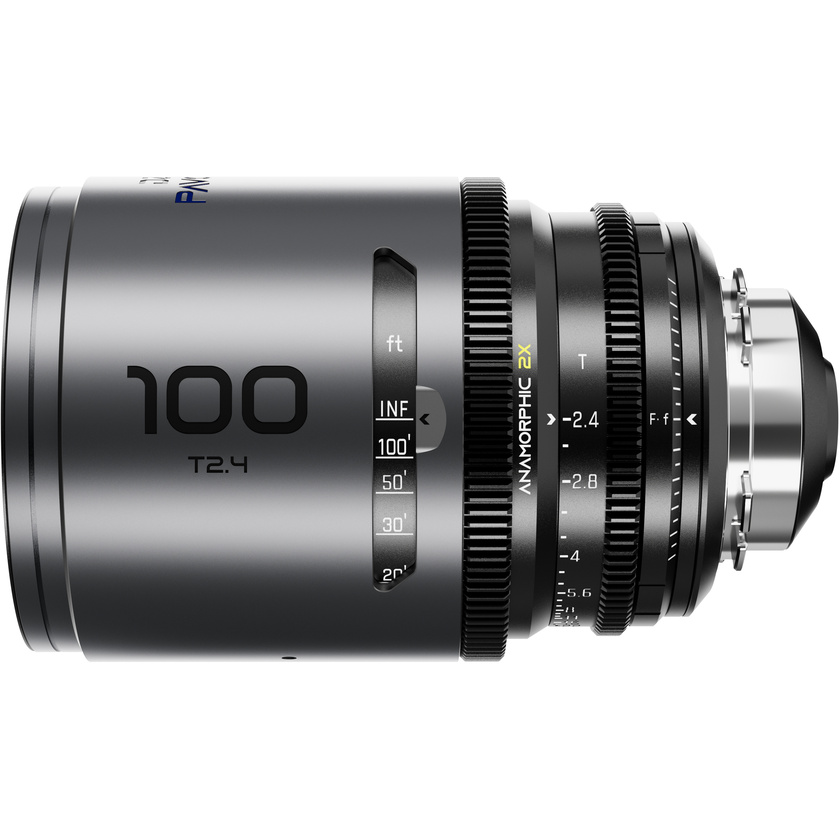 DZOFilm PAVO 100mm T2.4 2x Anamorphic Prime Lens (Blue Coating, PL/EF Mount, Feet)