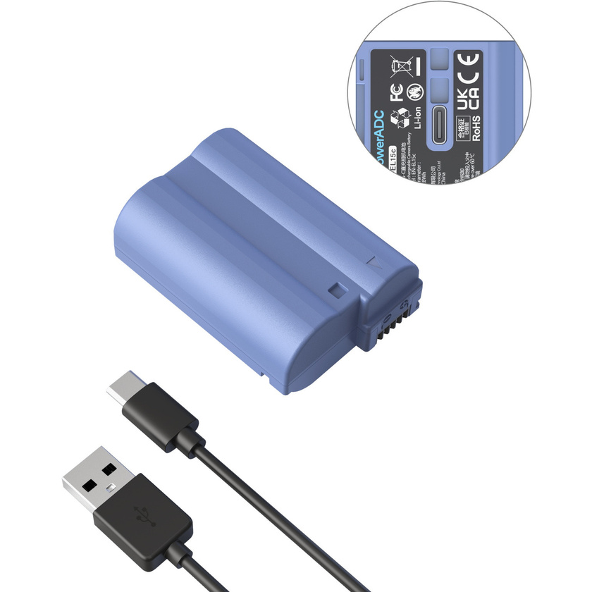 SmallRig 4332 EN-EL15c USB-C Rechargeable Camera Battery