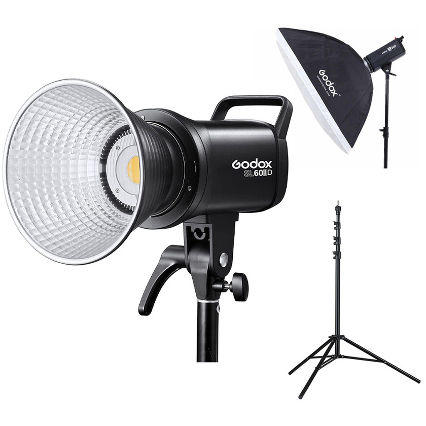 Godox SL-60IID LED Video Light with Stand & Softbox