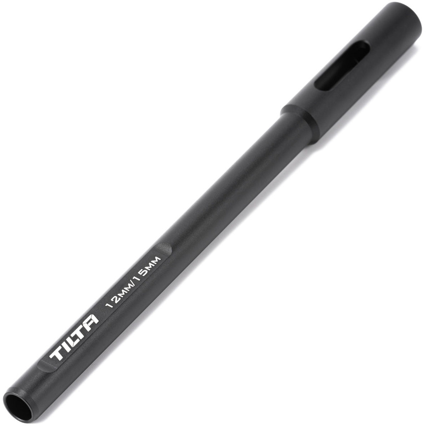 Tilta 15mm to 12mm DJI Rod Adapter (20cm, Black)