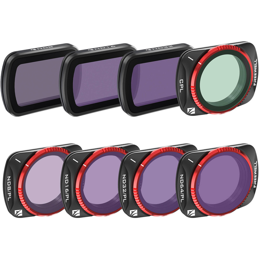 Freewell All-Day Filter Kit for DJI Osmo Pocket 3/4 (8-Pack)