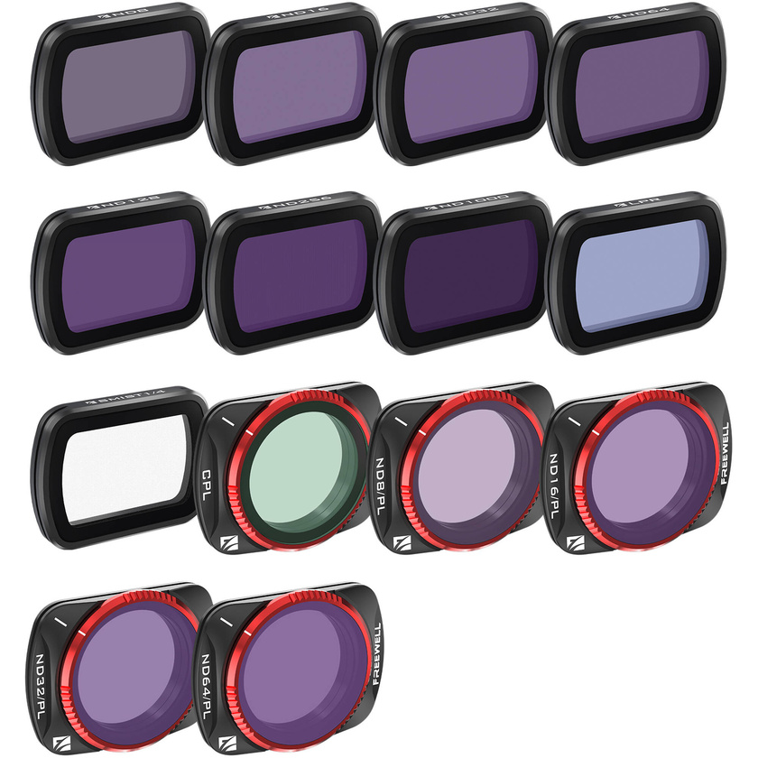 Freewell Mega Filter Kit for DJI Osmo Pocket 3/4 (14-Pack)
